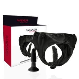 DARKNESS - PANTIES WITH PLUG AND INTERCHANGEABLE DILDO 2